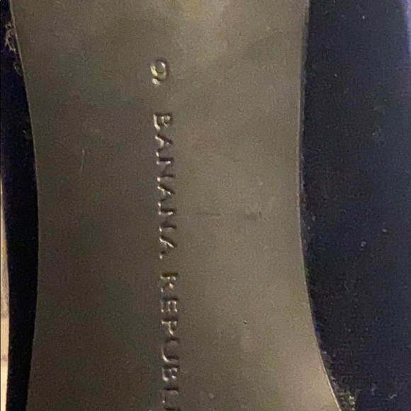 Banana Republic blue velvet ribbon tie flats - Picture 6 of 6